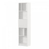 Liora Bibliotheque Etroite 5 Tablettes - Blanc Solide