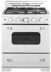 Cuisinière à gaz Classic Rétro par Unique de 30 po à convection - UGP-30CR W