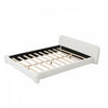 Joyce Lit confortable et elegant avec revetement pour chambre, Taille King, Blanc