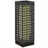 Outsunny Lampe Solaire en Osier, Lampe d'Exterieur Automatique, Gris
