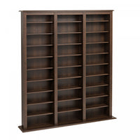 Etagere Multimedia A 27 Tablettes Reglables – Espresso