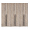 Armoire moderne Lee 32\" en gris rustique - Ensemble de 3