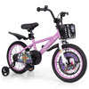 Costway 16\" Velo Pour Enfants Pour 4-7 Avec Guidon Reglable En Hauteur Et Frein A Main En Selle Violet
