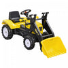 Aosom Pelle Manuelle A Pedale Pour Enfants Avec Chargeur Frontal, Tracteur Autoporte Pour Enfants De 3 Ans, Jaune