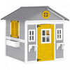 Outsunny Cabane pour Enfants, Maison en Bois Exterieure pour Jardin, Gris