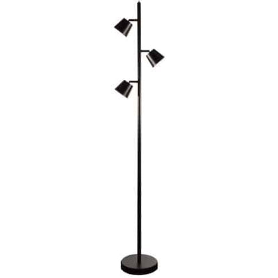 Dainolite Modern 3 Light LED Floor Lamp Matte Black Finish|Lampe à pied Modern de Dainolite avec fini noir mat et 3 ampoules à DEL