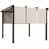 Outsunny Pergola En Metal 10' X 10' Avec Auvent Retractable Pour Patio