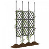 Outsunny Treillis de Jardin Pliable, Treillis a Grille pour Plantes Grimpantes