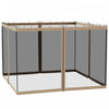 Outsunny Moustiquaire De Rechange Pour Gazebo 10' X 10' Murs D'ecran Pour Auvent Avec Fermetures Eclair Pour Les Fetes Et Activites De Plein Air, Kaki