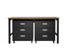 Ensemble de garage moderne Fortress 3 pieces en gris charbon