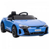Aosom Audi Voiture Electrique Sous Licence Sur Avec Telecommande, 12v 3.1 Mph Jouet Pour 37-60 Mois Garcons Et Filles Avec Systeme De Suspension, Klaxon, Musique, Lumieres, Bleue