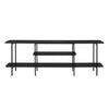 Console moderne contemporaine Celine 71\" en noir (3 etageres)