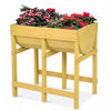 Costway Table De Culture Jardiniere Sur Pieds Jardiniere En Bois Jardiniere Surelevee En Sapin 70 X 44,5 X 72 Cm Potager Sur Pied En Bois Jaune