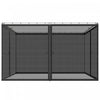 Outsunny Moustiquaire de Remplacement pour Gazebo 12' x 12', Noir