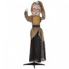 Homcom Poupee Animatronique D'halloween, Accessoire Avec Yeux Lumineux