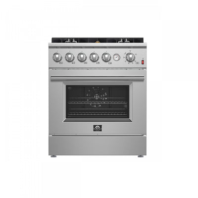 Forno Giovanni 30-inch Gas Range Stainless Steel, 4.32 cu.ft, -FFSGS6274-30 | Cuisiniere a gaz Giovanni 30 pouces en acier inoxydable, 4,32 pi³ – FFSGS6274-30