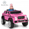 12v Autorise Mercedes-benz Enfants Roulent Sur La Voiture Rc Vehicules Motorises W / Tronc Rose