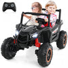 Costway 24v Kids Ride Sur Utv Avec 4 X 100w Puissant Moteur Telecommande Haute/basse Vitesse Noir