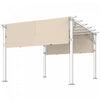Outsunny Lot de 2 Toiles d'Ombrage pour Pergola, Protection UV, Kaki