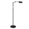 Lampe à pied de Dainolite à bras articulé, avec fini noir et ampoule à DEL de 9 W