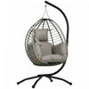 Outsunny Fauteuil œuf suspendu avec coussin epais, chaise balancelle