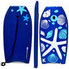 Planche De Bodyboard Surf 33 Pouces (83 X 48 X 6 Cm) Avec Sangle De 83 Cm Et Motif Cocotier + Parasol Pour Debutant Enfant Adulte Xpe+hdpe 0.6kg