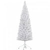 Homcom Sapin De Noel Floque Avec Pointes De Branches Realistes, Blanc