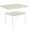 Outsunny Toit De Pergola Retractable, Couverture Pare-soleil De 9,8' X 7,1'