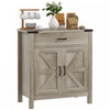 HOMCOM Buffet avec 1 tiroir, 1 armoire de rangement, Gris