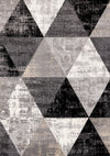 Carpette Covington à motifs de triangles vieillis - 6 pi 7 po x 9 pi 10 po