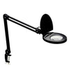 Lampe à loupe à lentille 5 D de Dainolite avec fini noir et ampoule à DEL de 8 W