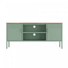 Armoire de rangement moderne Landen 47\" en metal, vert sauge