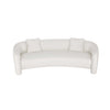 Canape deux places moderne glamour Sylvia 264 cm en tweed ivoire