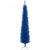 Homcom Sapin De Noel Artificiel Fin, Sapin De Noel Crayon, Bleu Profond