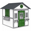 Maisonnette Outsunny pour enfants, maisonnette en bois pour l'exterieur, jardin, blanche