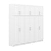 Elite Plus Armoire De Rangement De Garage A 3 Tablettes, 6 Pieces – Blanc