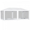 Outsunny 19'x9' Tente De Fete Gazebo Evenement Exterieur Canopee Jardin Pare-soleil Avec Moustiquaire Amovible