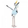 Outsunny Statue De Jardin Grue Volante, Ornement De Pelouse En Acier 42,5\"