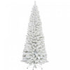 Homcom Sapin De Noel Floque Avec Pointes De Branches Realistes, Blanc
