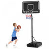 Costway 6.9-8.5 Ft Cercle De Basket-ball Exterieur Portable Avec Tableau Arriere Pc A L'epreuve