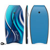 Costway 41\" Body Board Leger Avec Eps Core Xpe Deck Hdpe Fond Croissant Tail Bleu