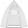 Outsunny 63\" X 54\" X 71\" Serre De Jardin Serre Portative Pour Plantes Avec Porte A Glissiere Et Fenetre Pour Exterieur, Jardin, Patio, Blanc