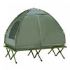 Tente de camping pliable et portable Outsunny Camping Combo, vert fonce