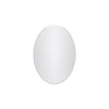 Mortise Miroir Ovale Sans Cadre de 20 Pouces Chrome