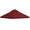 Outsunny Auvent De Remplacement Pour Tonnelle 10' X 10', 2 Niveaux, Rouge