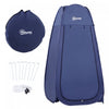 Outsunny Tente De Douche De Camping Portable Vestiaire Tentes D'abri De Confidentialite Toilettes De Plage Et Seance Photo En Interieur Avec Sac De Transport Bleu Marine