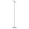 Lampe à pied torchère de Dainolite avec fini nickel satiné et ampoule à DEL