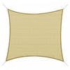 Voile D'ombrage Carre 3 X 3 M Polyethylene Haute Densite Resistant Aux Uv Coloris Sable