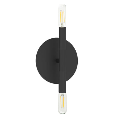 Dainolite Wand 2 Light Wall Sconce Matte Black Lamp|Applique murale Wand de Dainolite avec fini noir mat et 2 ampoules