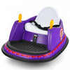 Costway 12v Vehicule 360¡a Spin Race Toy Kids Ride Sur La Voiture Pare-chocs W / Telecommande Violet